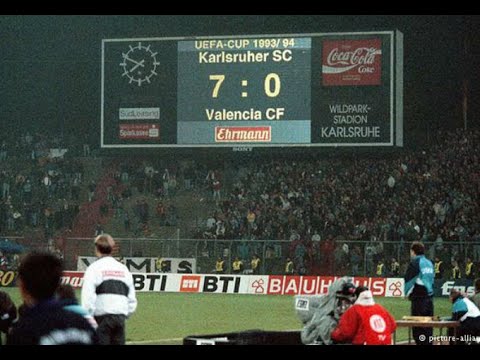 Karlsruher SC 7-0 Valencia CF (VUELTA 1/16 de final Copa de la UEFA 1993/1994) Telecinco