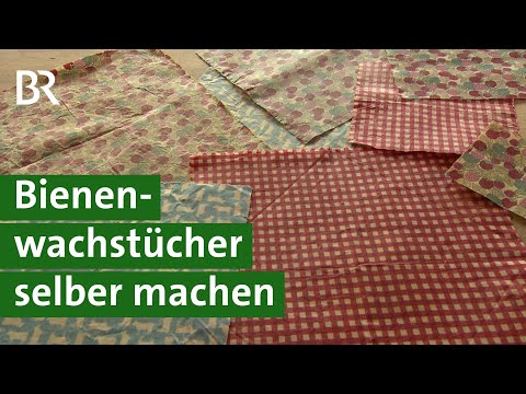 Bienenwachstücher selber machen: Alternative zu Frischhaltefolie | Plastik vermeiden | Unser Land