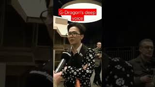 G-Dragon sounds like a native English speaker | Listen to his deep voice😍 #gdragon #bigbang