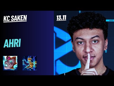 KC SAKEN: AHRI VS MALZAHAR (MID) - 27 GAMES 59% WIN RATE EUW CHALLENGER 1145 LP PATCH 13.11