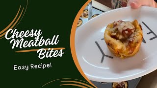 Cheesy Meatball Bites | Easy Recipe | Cook With Me