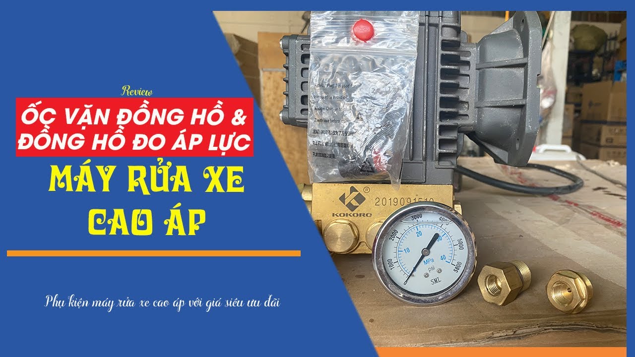 Ốc vặn đồng hồ đo áp máy rửa xe 19