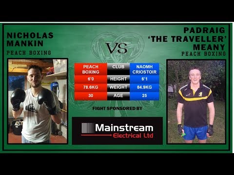 Fight 6: Nicholas Mankin vs Padraig "The Traveller' Meany - ABA Stadium - Peach Boxing