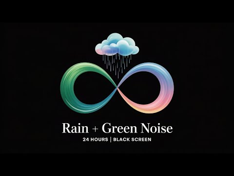 Green Noise (24 Hours) • Black Screen • No Ads • Deep Sleep, Focus & Relaxation
