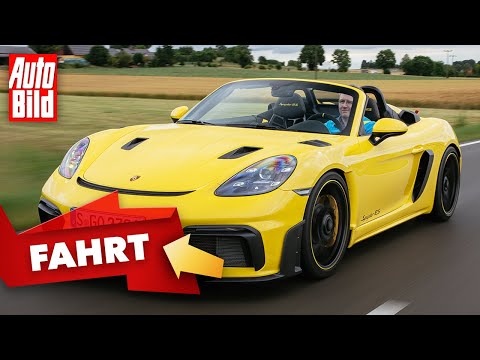 Porsche 718 Spyder RS ​​(2023) | Open-top boxer engine with 500 hp – one last time a four-liter n...