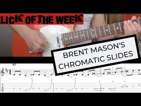 Brent Mason's chromatic slides | Lick of the week #19
