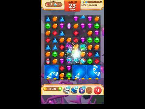 Jewel Match King Level 368 - Walkthrough ( No Booster )