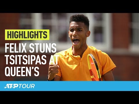 Теннис Felix Ousts Tsitsipas, Murray/Lopez Sleep With Lead At Queen's | HIGHLIGHTS | ATP