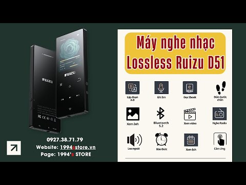 Máy Nghe Nhạc Học Tiếng Anh Ruizu D51 Bluetooth 8Gb | Lặp Đoạn A-B