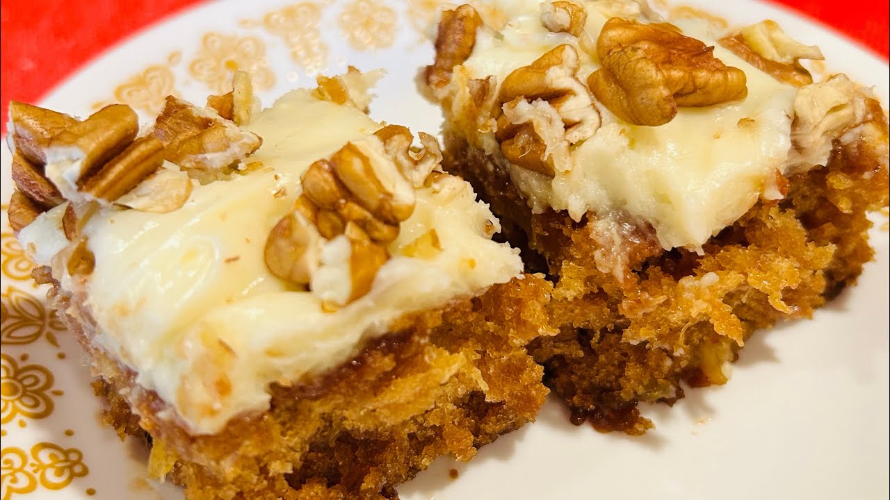 Moist Pineapple Cake with Cream Cheese Frosting