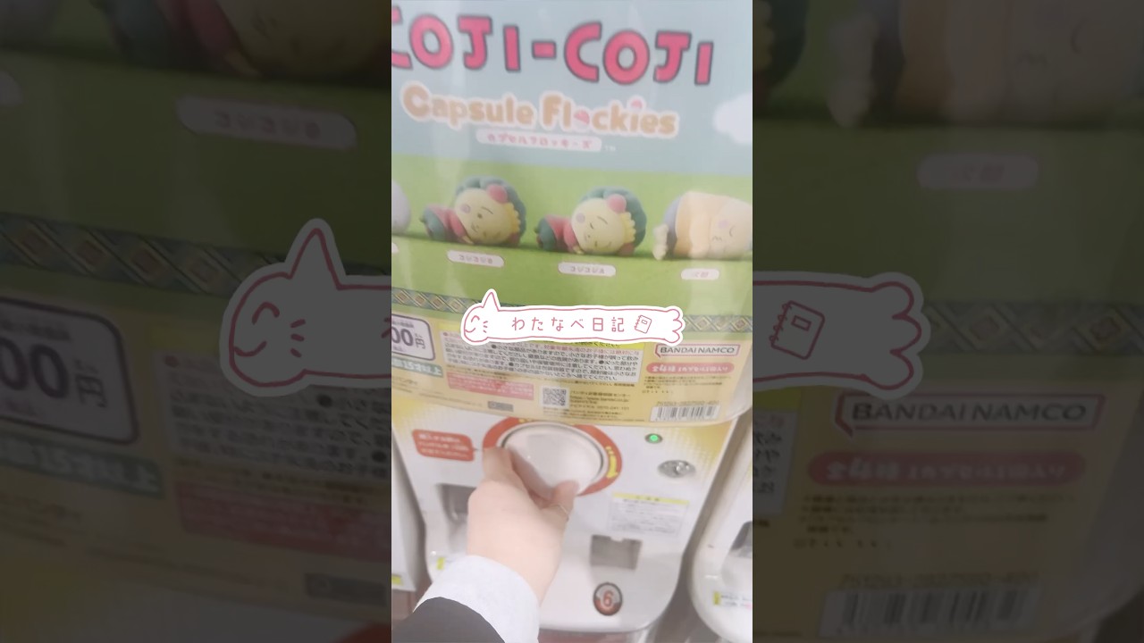 わたなべ日記#37(ガシャポン/さくらももこ先生の新刊/高級チョコ)  #shorts #vlog #日常Vlog