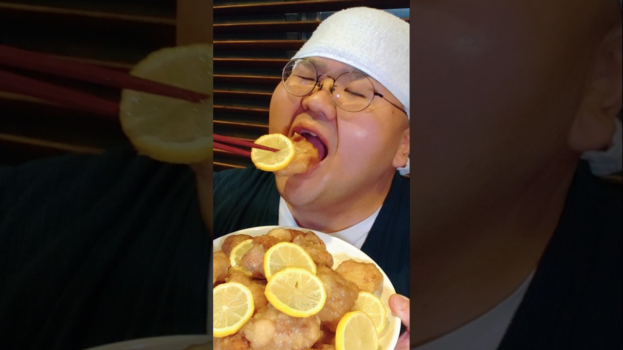 料理人が注文受けたらこんなもの『香港レモンチキン』#飯テロ#shorts