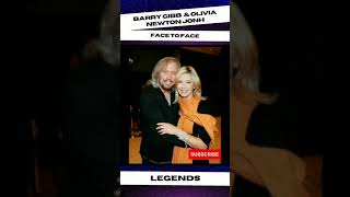 Barry gibb &amp; Olivia newton jonh Face to Face#shorts.