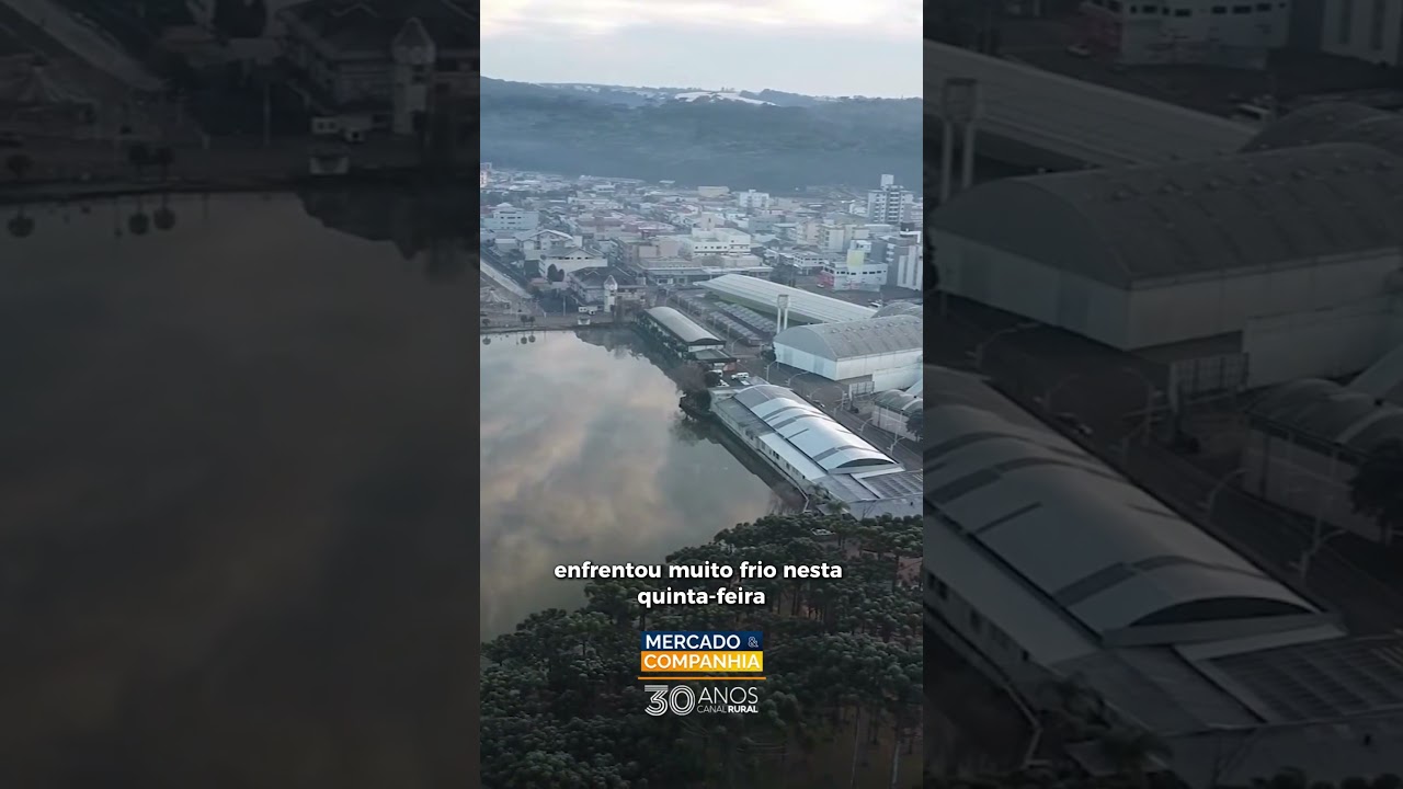 Frio intenso transforma paisagens e derruba temperaturas no Sul do Brasil