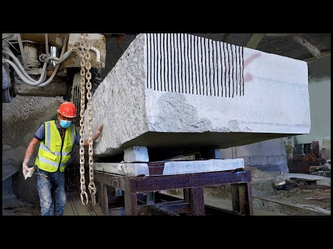 Marble Flooring Production Process! Amazing Cutting Process!