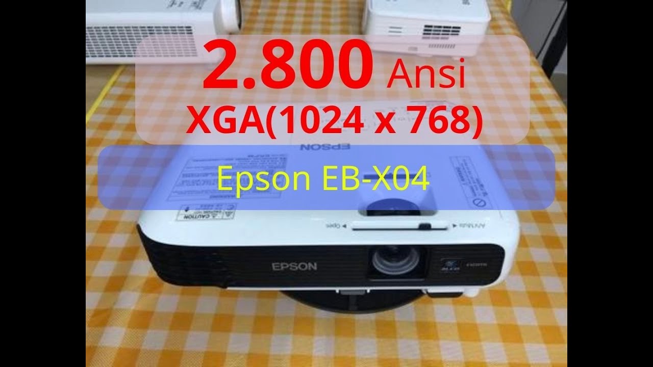 Máy chiếu cũ Epson EB-X04, 2800 Ansi, XGA