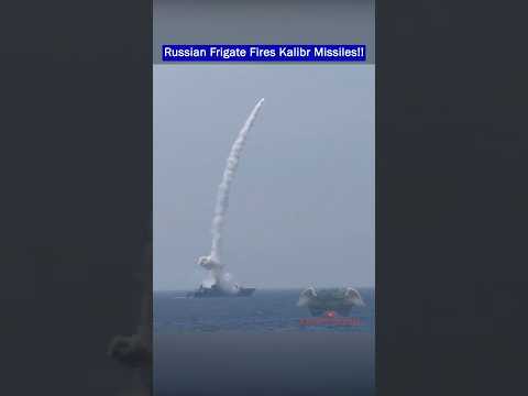 Russian Frigate Marshal Shaposhnikov Fires Kalibr & Uran Missiles!!