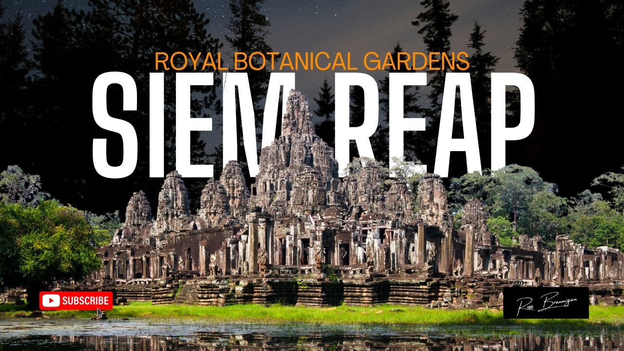 [4K] 🇰🇭  | A Walk Through Siem Reap’s Historic Botanical Gardens 🇰🇭 #walks #siemreap