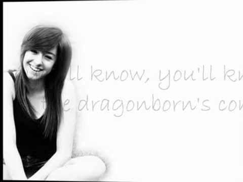 Christina Grimmie- The Dragonborn Comes Lyrics (Cover)