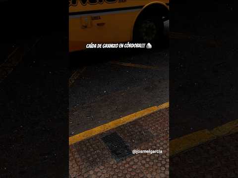CAÍDA DE GRANIZO EN CÓRDOBA CAPITAL!!! 🪨🪨🪨 #argentina #granizo #cordoba  #cordobacapital