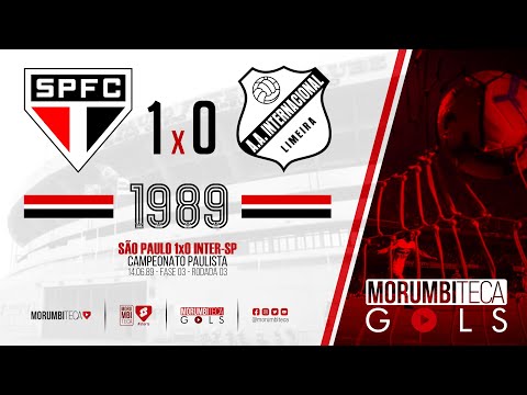 São Paulo 1x0 Inter-SP - Paulista 1989 - fase 03 - rodada 03 - 14/06/1989