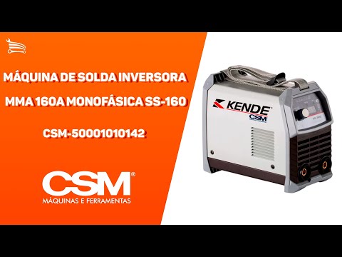 Máquina de Solda Inversora MMA 160A Monofásica  SS-160 - Video