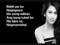 Bakit Pa Ba - Sarah Geronimo (Lyrics)