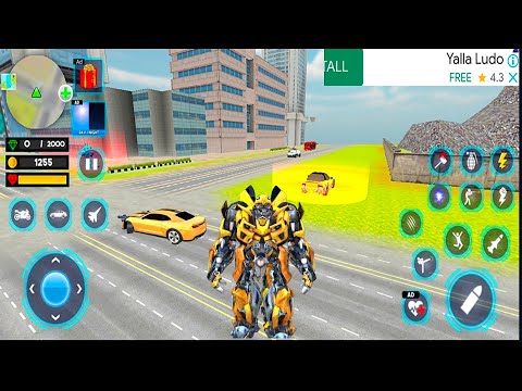 Bumblebee jet robot car transformation Multiple  Games #5 - Android Gameplay