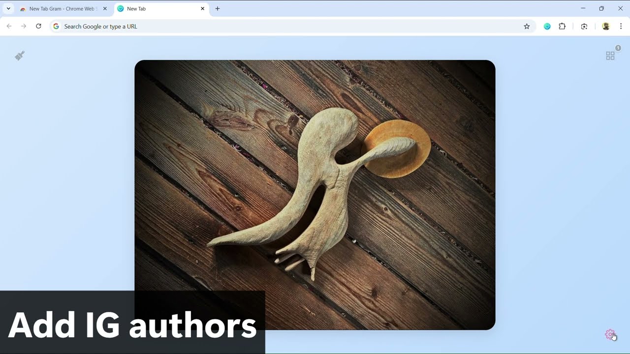 New Tab Gram - Instagram Art Gallery demo video New Tab Gram - Instagram Art Gallery demo video