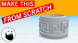How to Make a Greek Key Design in Tinkercad