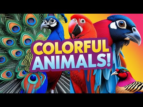 Learn Animal Colors for Kids 🌈 | Colorful Animals & Vocabulary