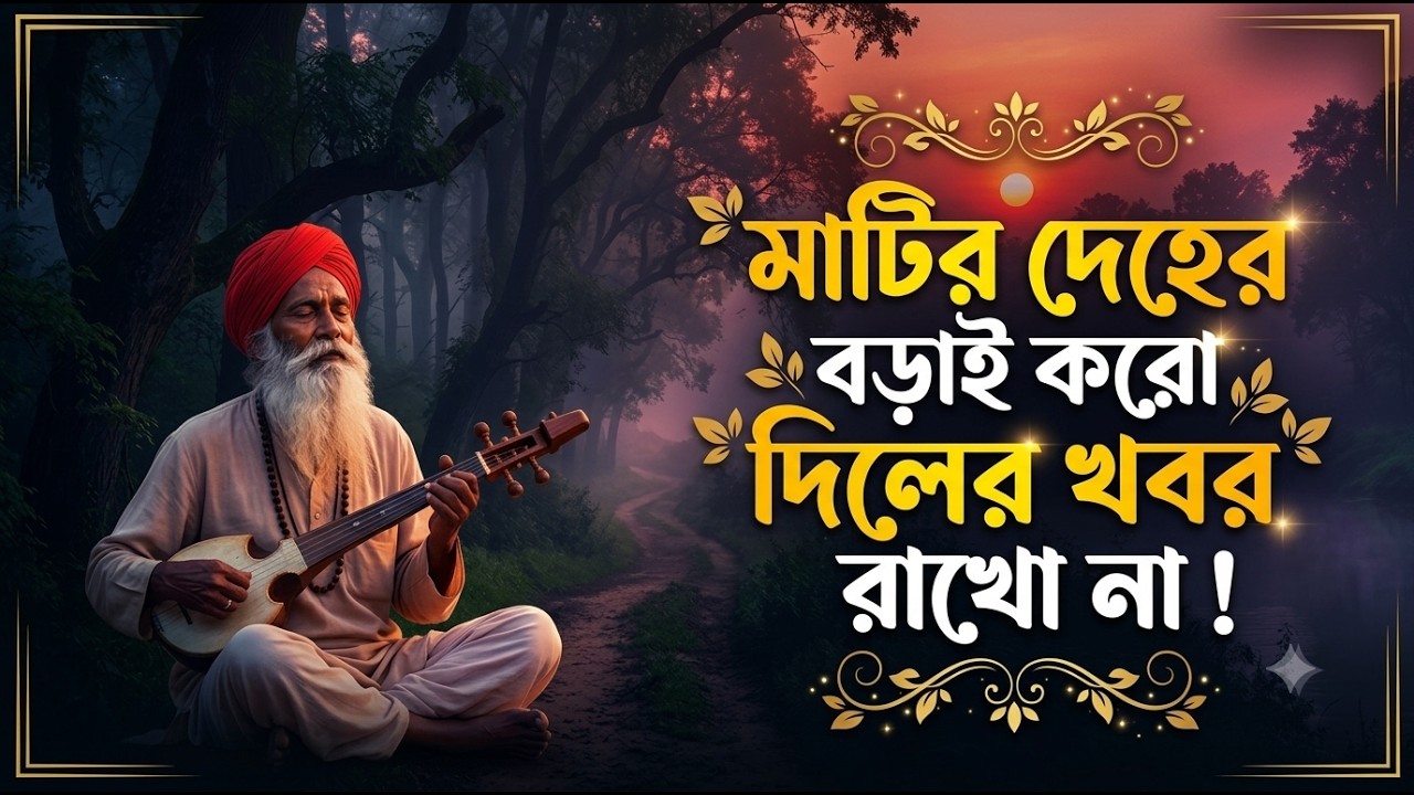 মাটির দেহের বড়াই করো দিলের খবর রাখো না | Aasol Manush Keu To Na | Heart Touching Islamic Song