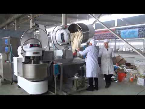 , title : 'bakery bread automatic hamburger production line video'