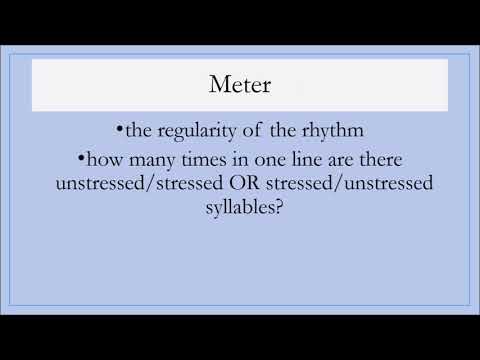 How to Identify Rhythm and Meter in Poetry