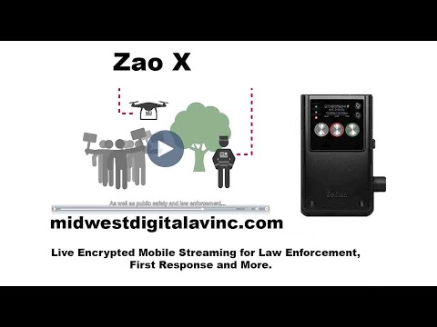 Live mobile lightning fast streaming for law enforcement, the Zao X