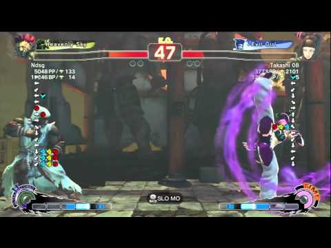 Super StreetFighter 4: Arcade Edition 2012 - Fujino (Akuma) vs Takashi 08 (Juri) - Xbox Live Match