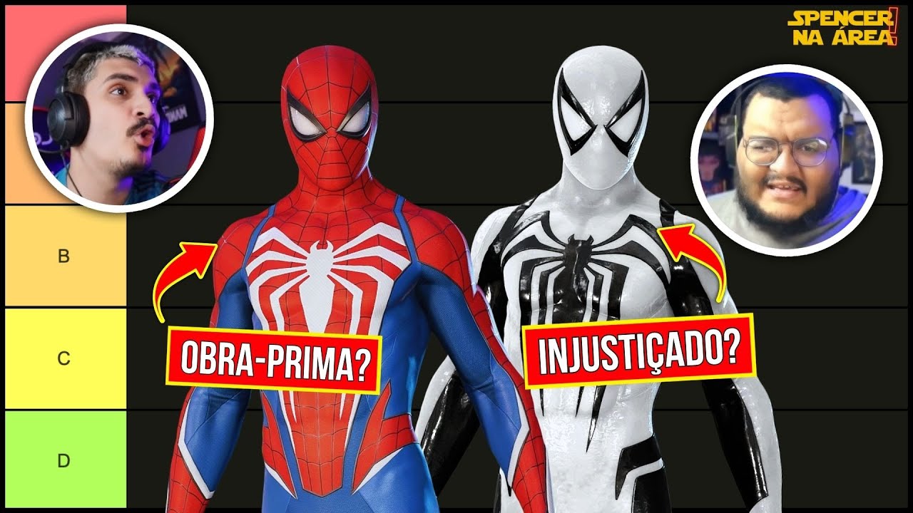 RANKEANDO OS TRAJES DE MARVEL'S SPIDER-MAN 2 - com Igor O Dcnauta