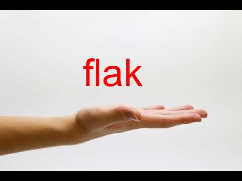 How to Pronounce flak - American English