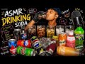 ASMR Drinking Soft Drinks DrPepper Coke Fanta Pepsi Thums Up Sprite Drinking Gulping Sounds MUKBANG