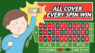 ALL COVER EVERY SPIN WIN 😱 ROULETTE STRATEGY TO WIN / CASINO ROULETTE #MONEY #CASINO #VIRAL