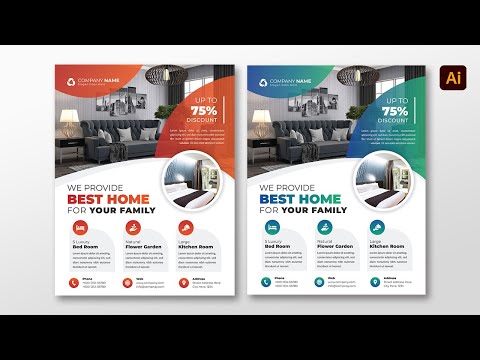 Business Flyer Design in Adobe Illustrator