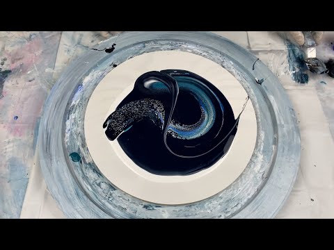 169. Sheleeart Australian Fluid Artist - Ocean Negative Space Swipe