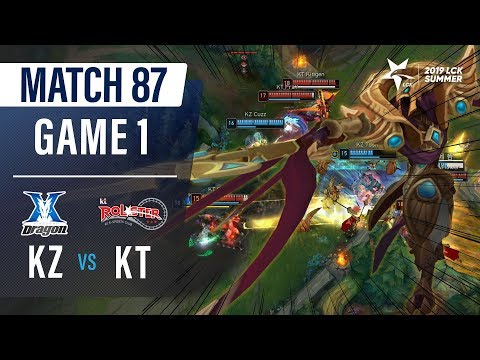 KZ vs KT | Match87 Game1 H/L | 2019 LCK Summer