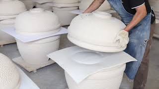 how to make a Kamado Grill - a short introduction to Ceramic grill production