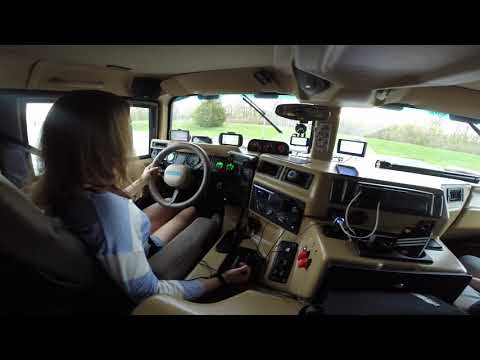 20190428 Holly First Drive (Humvee)