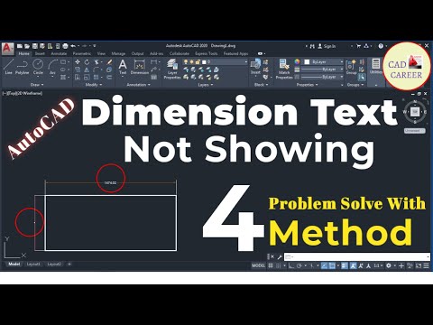 Dimension Text NOT SHOWING in [ AutoCAD 2020 ] |...