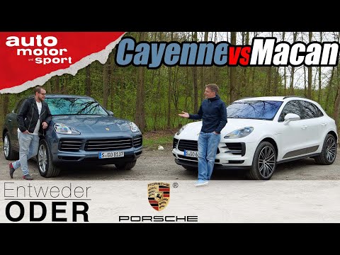 Porsche Cayenne vs Macan - Vergleich/Review | Entweder ODER |  auto motor und sport