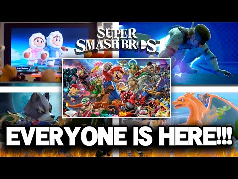 All Reactions to EVERYONE IS HERE Reveal Trailer - Smash Smash Bros. Ultimate