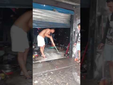 princípio de incêndio em oficina de moto na cidade de Itambé Pernambuco