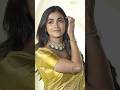 Most Gorgeous Actress Pooja Hegde Looking Pretty In Yellow Saree Poojahegde Bollywood Shorts